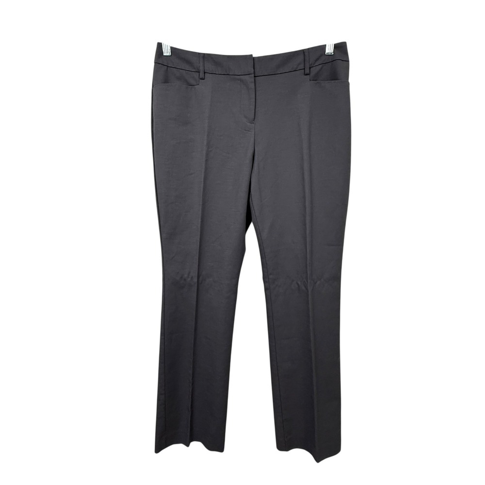 APT. 9 Women's Modern Fit Pants Size 12 Gray Straight Leg Stretch Career